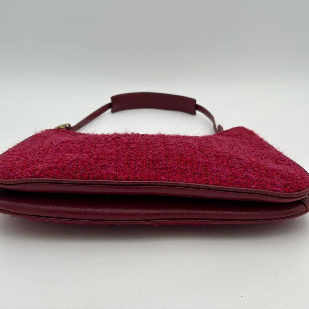 Vintage Coach Y2K Magenta Tweed Shoulder Bag - Picture 9 of 16